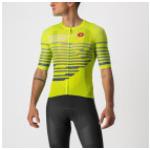 Maillots de cyclisme Castelli vert lime à motif Les Alpes Taille M 