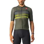 Maillots de cyclisme Castelli kaki en fil filet Taille 3 XL look fashion pour homme 
