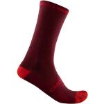 Chaussettes de sport Castelli rouge bordeaux en polyamide Taille XXL look sportif pour femme 