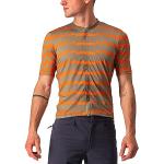 Maillots de cyclisme Castelli orange en jersey Taille XL look fashion pour homme 