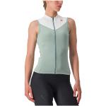 Maillots de cyclisme Castelli gris en polyamide respirants sans manches Taille XS pour femme 