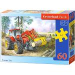 Castorland - B-06601-1 - Puzzle - Tracteur du Forestier - 60 Pièces