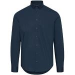 Chemises cintrées Casual Friday bleues en coton Taille L look casual pour homme en promo 