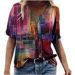 Casual Sleeve Imprimé Summer Crew-Neck Short Tops Fashion Tee T-Shirt Women's Blouse Pull Manches Larges T Short Personnalise Enfant Sexy Shirt