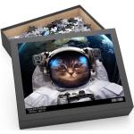 Cat Astronaut Puzzle | Space Jigsaw Puzzles Pour Adultes Cadeaux D'astronomie De 500 Pièces 252 120 Pièces