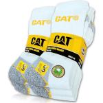 Caterpillar Lot de 6 paires de chaussettes CAT REAL WORK - Pour homme et femme - Tailles disponibles : 35 à 50, Blanc., 46-50