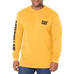 T-shirts Caterpillar jaunes à manches longues à manches longues Taille 3 XL look fashion pour homme 
