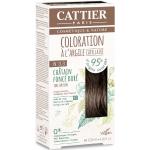 Colorations Cattier châtain pour cheveux bio professionnelles à l'argile 120 ml pour cuir chevelu sensible 