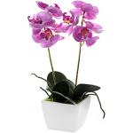 CB Imports Mini orchidée Artificielle en Pot - 33 cm - Rose pâle