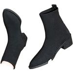 Bottines-chaussettes de mariage noires en tissu Pointure 36 look fashion 