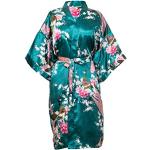 Robes de chambre pour enterrement vert foncé à motif poule Taille XXS look asiatique pour femme 