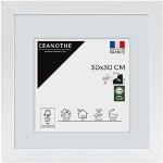 Cadres muraux blancs en pin made in France 30x30 modernes 