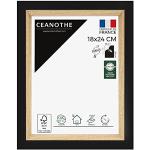 Cadres muraux noirs en résine made in France 18x24 format A5 modernes en promo 