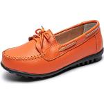 Chaussures casual orange en cuir Pointure 42 look casual pour femme 