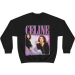 Céline Dion Sweat-Shirt, Céline Rnb Rap Hip Hop 90S Rétro Vintage Unisexe Crewneck Sweat-Shirt Best Seller