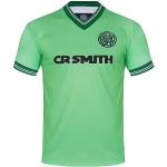 Maillots de foot rétro verts Celtic Glasgow Taille L look fashion pour homme 