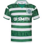 Maillots de foot rétro verts Celtic Glasgow Taille L look fashion pour homme 