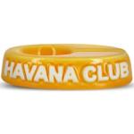 Cendriers Havana Club jaunes en céramique made in France 