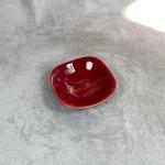 Vide-poches rouges en céramique 