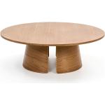 Tables basses rondes marron en frêne diamètre 110 cm contemporaines 