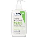 Gels moussants CeraVe hydratants pour peaux sensibles texture crème pour femme 