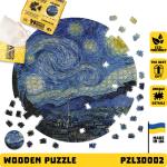Cercle Jigsaw Puzzles Starry Night Art Themed Puzzle Set - En Bois Bois