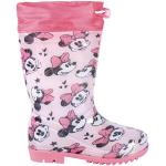 Bottes de pluie roses Mickey Mouse Club Minnie Mouse Pointure 27 look casual pour fille en promo 