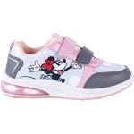 Baskets grises lumineuses Mickey Mouse Club Minnie Mouse lumineuses à scratchs Pointure 28 look fashion pour fille 