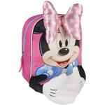 Sacs à dos scolaires roses Mickey Mouse Club Minnie Mouse look fashion pour enfant en promo 