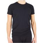 T-shirts Cerruti 1881 noirs en coton à manches courtes à manches courtes à col rond Taille XXL look fashion pour homme 