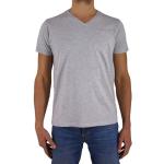 T-shirts col V Cerruti 1881 gris en coton à manches courtes à col en V Taille L look fashion pour homme 