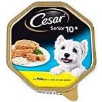 Nourriture Cesar à motif animaux pour chien senior 