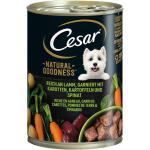 Cesar Natural Goodness Riche en agneau, garni de carottes, pommes de terre et épinards 400g