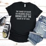 T-shirts noirs en coton Taille M look gothique pour femme 