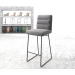 Chaises de bar DELIFE Pela-Flex gris clair laquées en métal en promo 