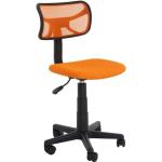 Chaises de bureau orange à hauteur réglable 