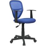 Chaises de bureau Idimex bleues à hauteur réglable 