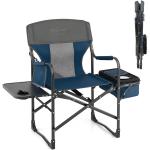 Chaises de camping Helloshop26 bleues en métal 