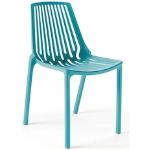 Chaises de jardin design bleues en polypropylène 