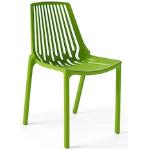 Chaises de jardin design vertes en polypropylène 