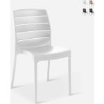 Chaise de jardin empilable pour bar restaurant Carmen Grand Soleil Couleur: Blanc
