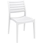 Chaises de jardin design blanches en polypropylène 