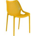 Chaises design jaunes contemporaines 
