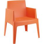 Chaises de jardin design Alter Ego orange en plastique modernes 
