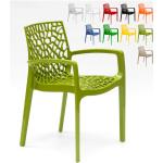 Chaise en polypropylène accoudoirs jardin café Grand Soleil Gruvyer Arm Couleur: Anis vert