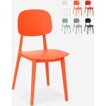 Chaises design orange modernes 