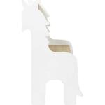 Chaises en bois blanches en bois à motif licornes 