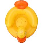 Baignoires gonflables jaunes en PVC à motif canards 