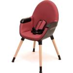 Chaises hautes en bois Atelierst4 rouge bordeaux en hêtre en promo 