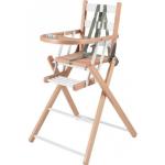Chaise haute extra pliante en bois Sarah hybride blanc Combelle